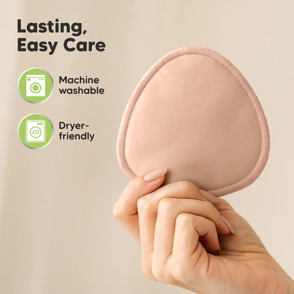 KeaBabies Reusable Nursing Pads, 14 Count (Neutrals, 3.9") | Organic Bamboo Viscose, Machine Washable, Discreet Fit - view 7