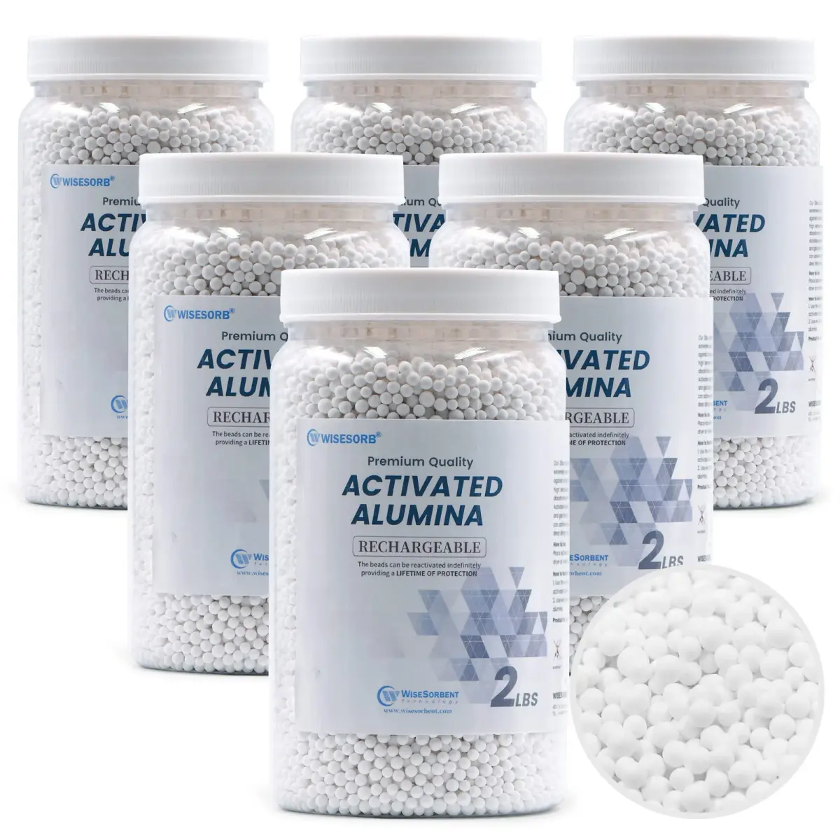 Wisesorb Activated Alumina Desiccant 12 LBS (5.44 kg) | Reusable Moisture Absorber for Filament Drying - main product image