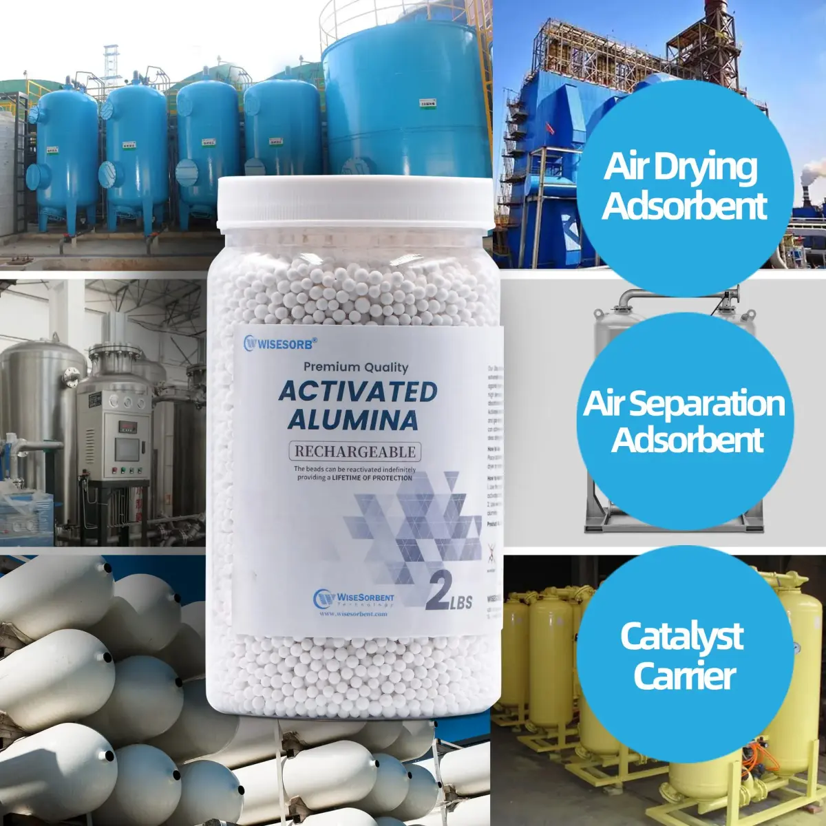 Wisesorb Activated Alumina Desiccant 12 LBS (5.44 kg) | Reusable Moisture Absorber for Filament Drying - view 6