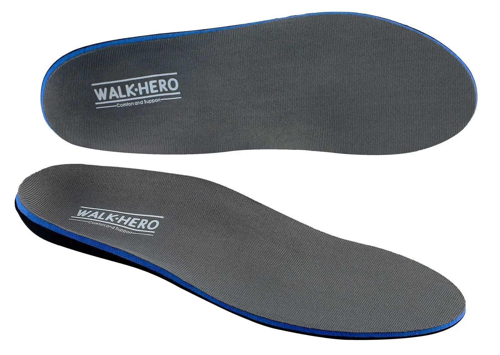 WALK·HERO COMFORT AND SUPPORT Plantar Fasciitis Insoles Arch Supports Mens 5-5 1/2 | Womens 7-7 1/2 | Relief for Flat Feet - main product image