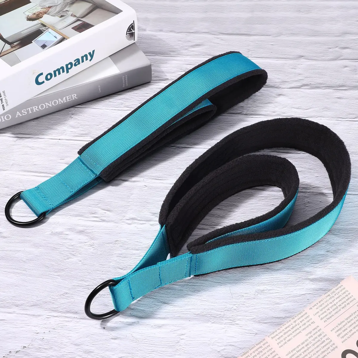 TOBWOLF Double Loop Pilates Straps for Reformer 15 inches (38.1 cm) | Sweat-Resistant Comfort for Home Gym Workouts - view 5