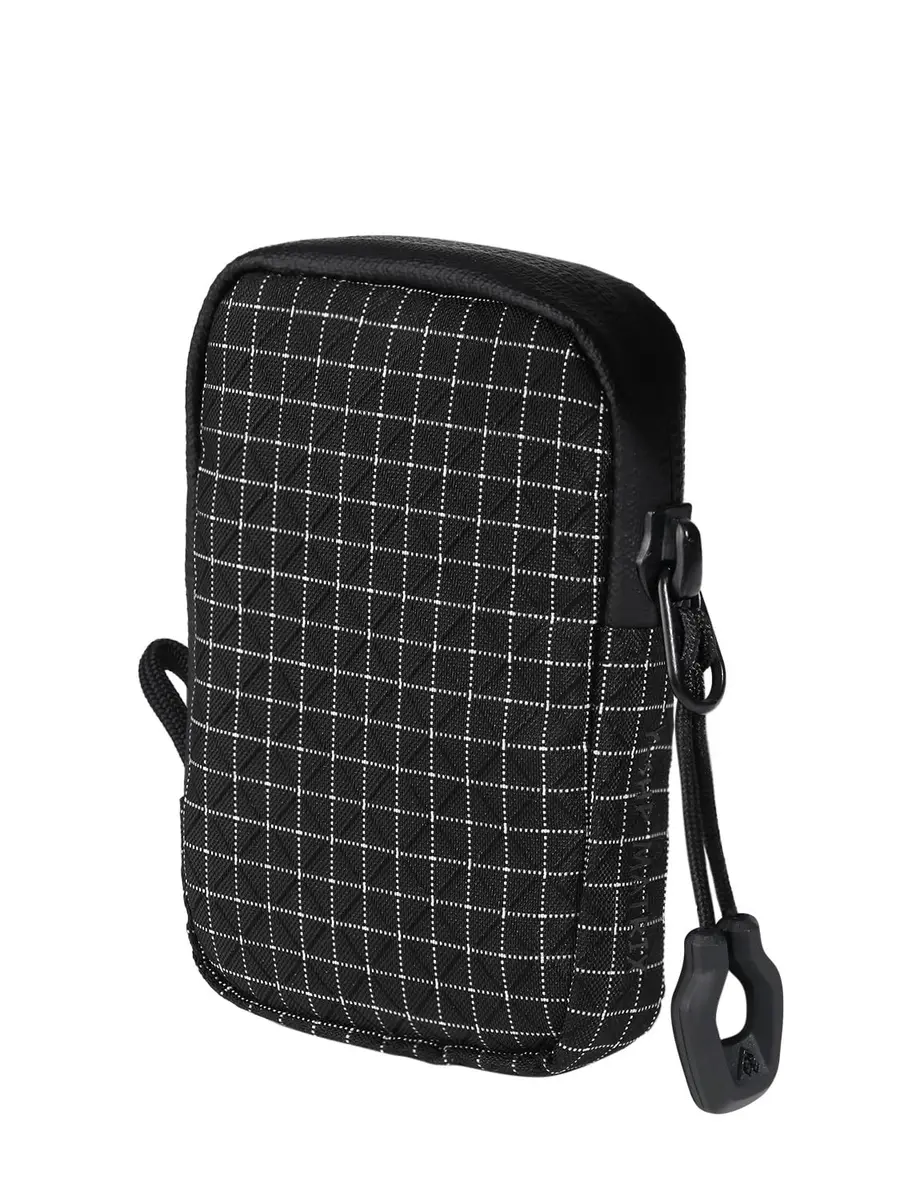 Y-SHP MATRIX EDC Wallet RFID Blocking Zipper Pouch 10.9 cm x 7.1 cm x 2 cm | Grid UHMWPE Fabric for Men - main product image