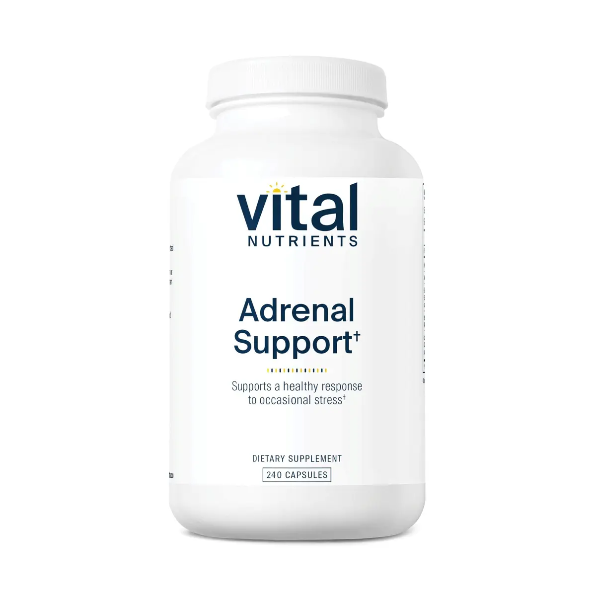 Vital Nutrients Adrenal Support for Gland Function, 240 Capsules | Supports Stress & Cortisol Balance - main product image