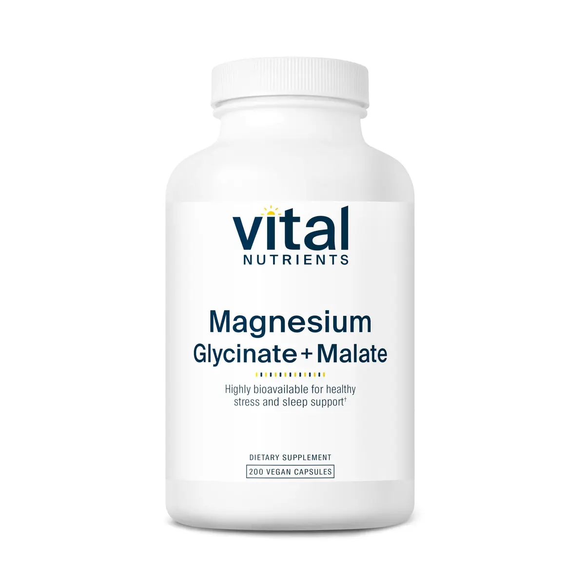 Vital Nutrients Magnesium Glycinate + Malate 240mg | Supports Sleep & Energy (120 capsules) - main product image
