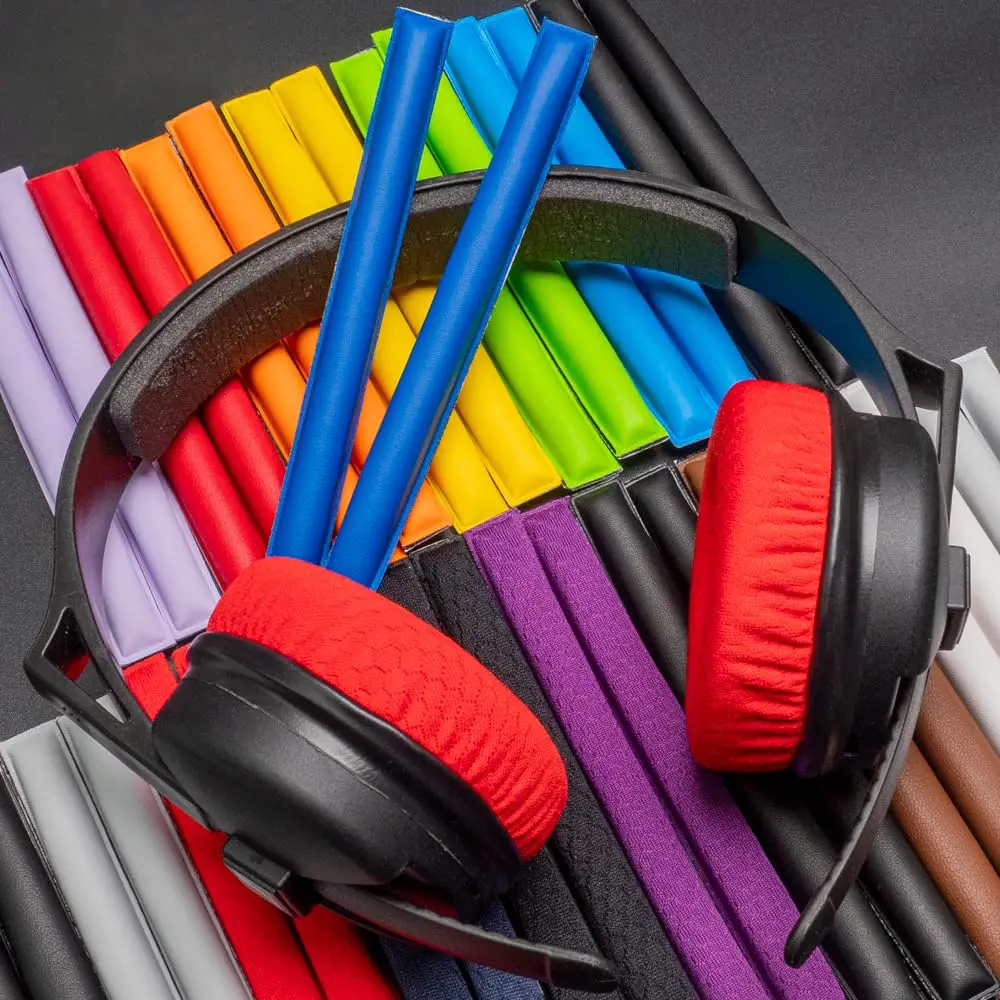 Voarmaks Ear Pads Headband Kit for Sennheiser HD25, HD250BT, HMD25 | Rainbow Color Replacement Cushions - view 6