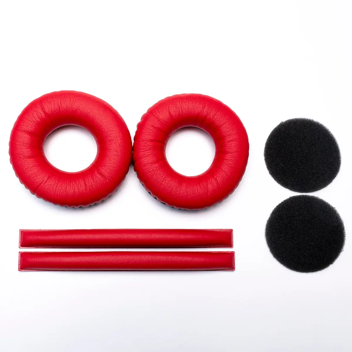 Voarmaks Ear Pads Headband Kit for Sennheiser HD25, HD250BT, HMD25, Red | Compatible with HD25 Series | Colorful & Comfortable - view 2