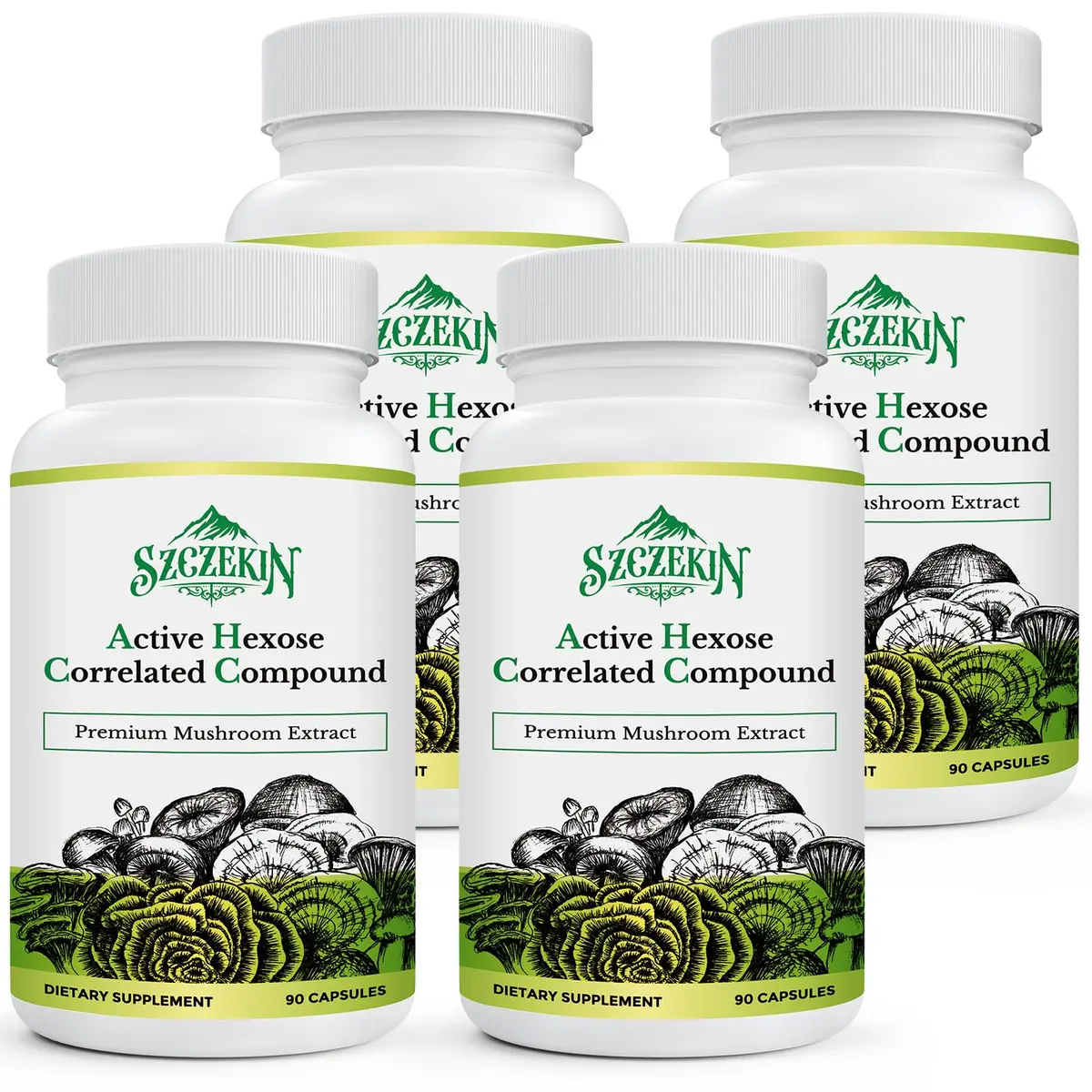 SZCZEKIN Active Hexose Correlated Compound 1500 mg Supplement | Immune & Liver Support, 90 Capsules - main product image