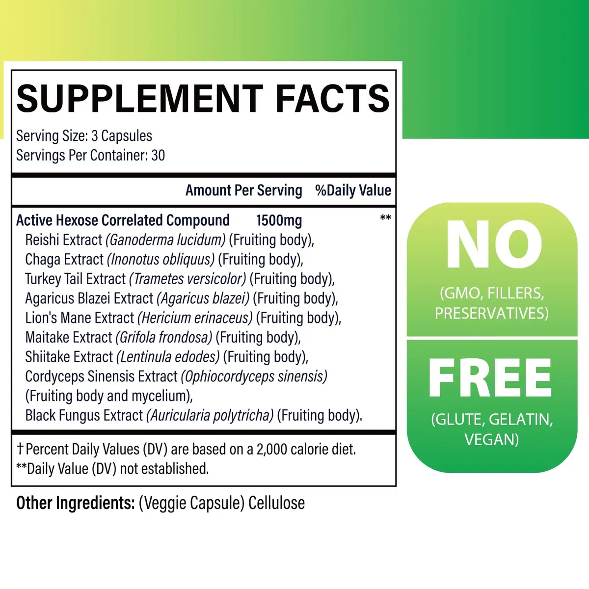 SZCZEKIN Active Hexose Correlated Compound 1500 mg Supplement | Immune & Liver Support, 90 Capsules - view 2