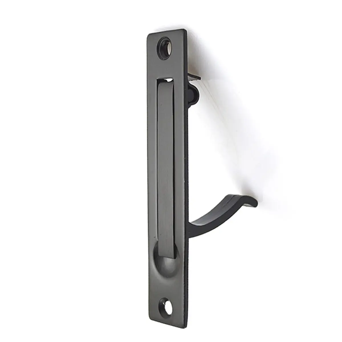 Dontay Pocket Door Pull Spring Recessed Handle Matte Black 9.84cm (3.9in) | Flush Mount Stainless Steel Hardware - main product image
