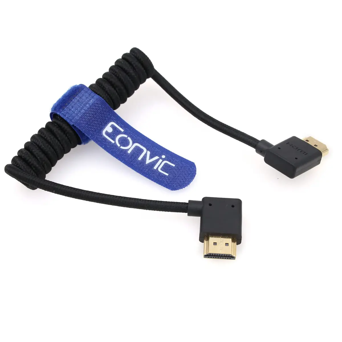 Eonvic 8K HDMI Coiled Cable 1M (3.3ft) | High Speed 2.1 HDMI Male to Male Braided Extender for Cameras, Monitors, Consoles - view 2