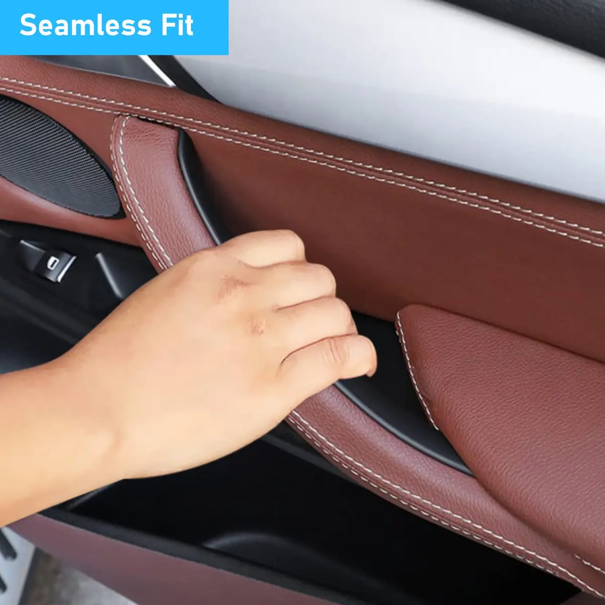 Jaronx Black ABS+PC Door Handle Cover Set for BMW X5 F15/X6 F16 3-Piece | Fixes Sticky OEM Handles - view 7