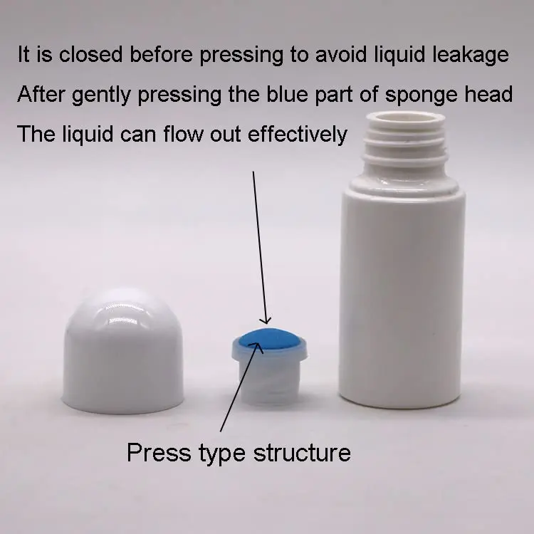 lasenersm Refillable Liquid Bottle 50ml | Sponge Head Applicator for Essential Oil & Perfumes - view 5