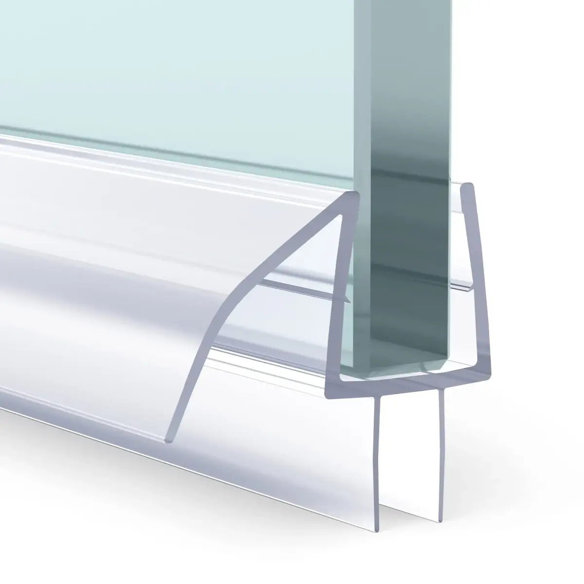 AmazerBath 3-Section Segmented Shower Door Bottom Seal for 3/8" (10mm) Glass - 15.75" x 3 Pieces | Prevents Water Leaks - main product image