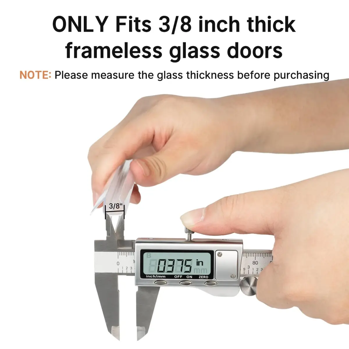 AmazerBath 3-Section Segmented Shower Door Bottom Seal for 3/8" (10mm) Glass - 15.75" x 3 Pieces | Prevents Water Leaks - view 3