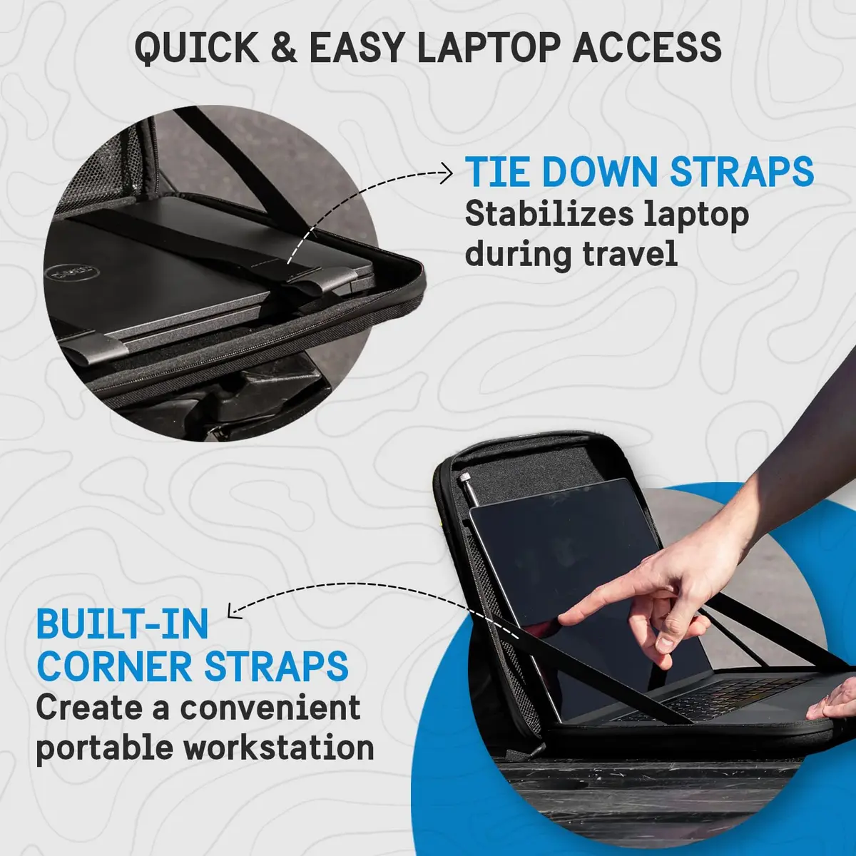 Pelican 16" Laptop Sleeve - Water Resistant Heavy Duty Case | Rugged Armor for MacBook & Tablets - view 3