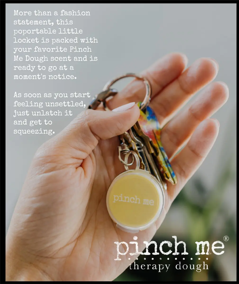 Pinch Me Therapy Dough Locket Combo - Aromatherapy Stress Relief Putty .3oz Clip - On Locket + 3oz Citrus Dough | Calming Aromatherapy - view 3