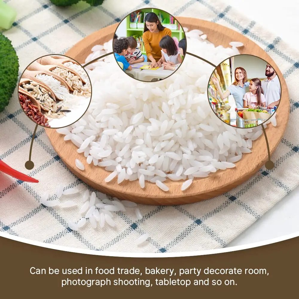 Luckforest Artificial White Rice 150g | Realistic Fake Rice for Home & Kitchen Decor - view 2