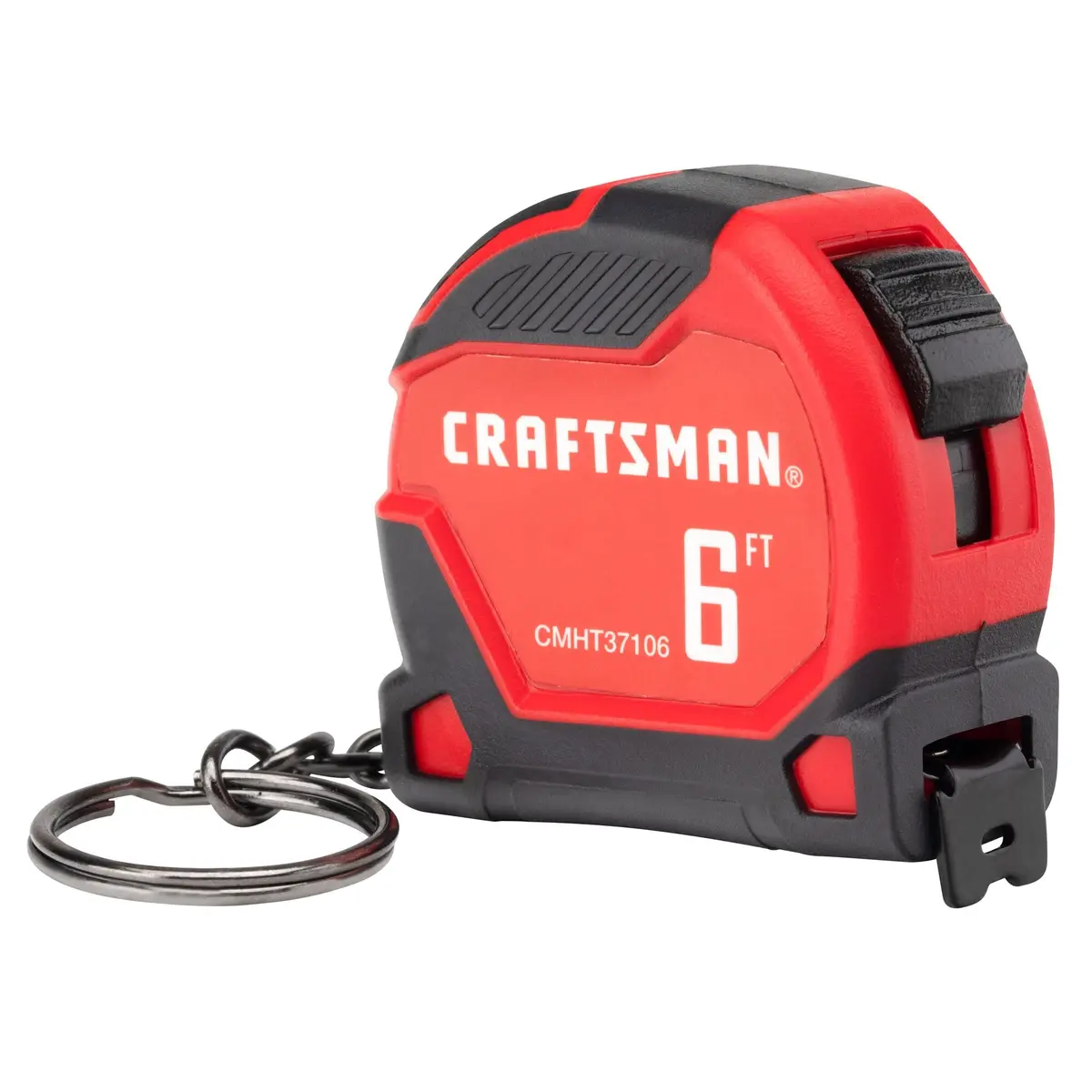 CRAFTSMAN Keychain Tape Measure 6 FT (1.8 m) | Durable Steel Blade with Rubber Grip - view 2