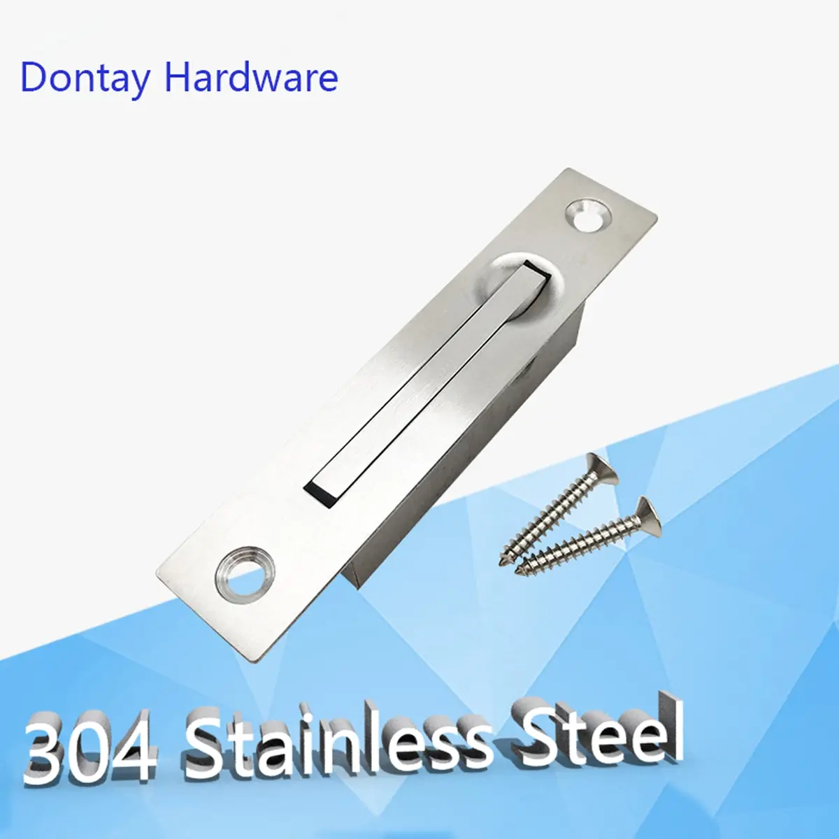 Dontay Recessed Pocket Door Pull Handle | Flush Mount Sliding Door Hardware, 9.8 cm (3.875 Inches) - view 2