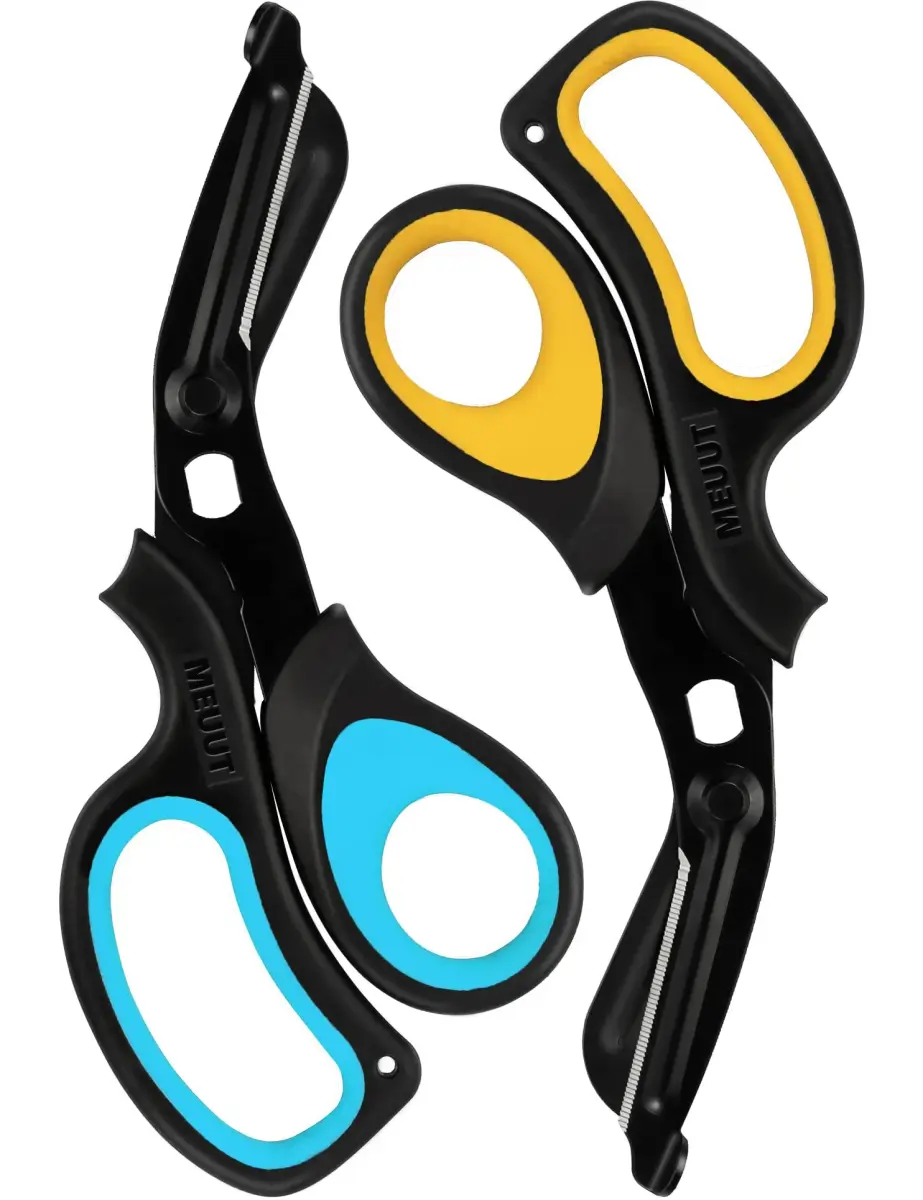 MEUUT Medical Trauma Shears 7.8" (19.8 cm) - 2-Pack | Sharp, Serrated, Non-Stick Blades with Oxygen Wrench - main product image