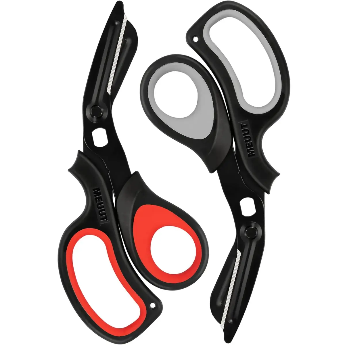 MEUUT Medical Trauma Shears 7.8" (19.8 cm) - 2-Pack | Sharp, Serrated, Non-Stick Blades with Oxygen Wrench - main product image