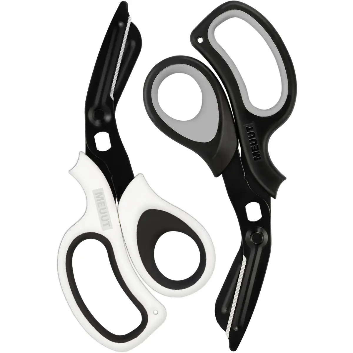 MEUUT Medical Trauma Shears 7.8" (19.8 cm) - 2 Pack | Stainless Steel, Serrated, Non-Stick, Blunt Tip Safety - main product image