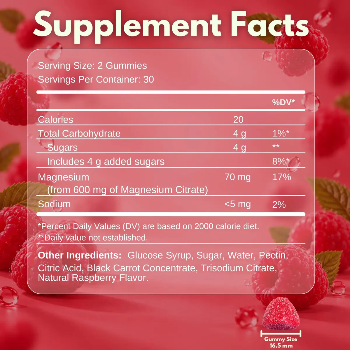 Vitamatic Magnesium Gummies 600mg | Vegan Relaxation & Muscle Support | 3 Pack - view 2