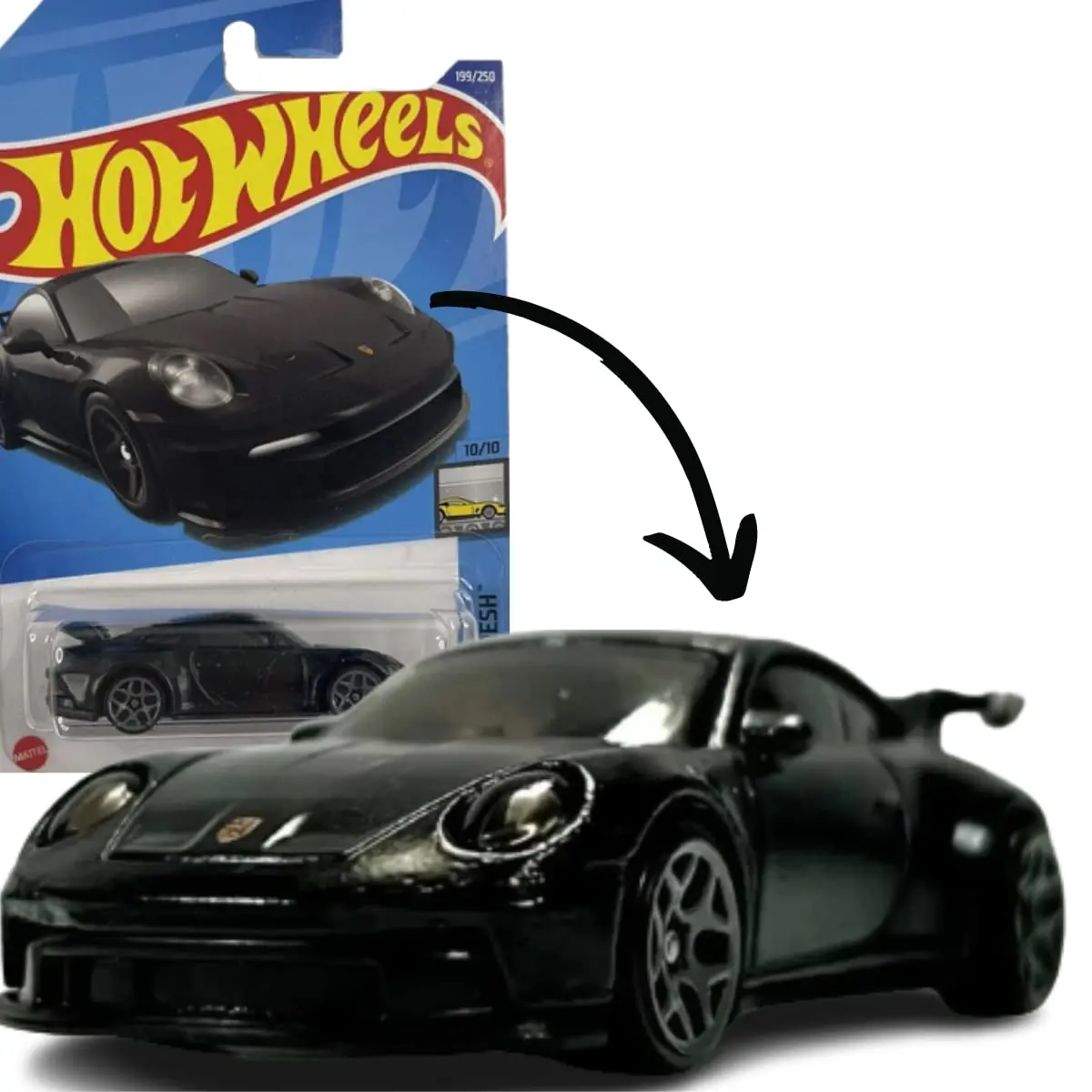 Hot Wheels Porsche 911 GT3 1:64 Scale Metal Car | Factory Fresh 10/10 - main product image