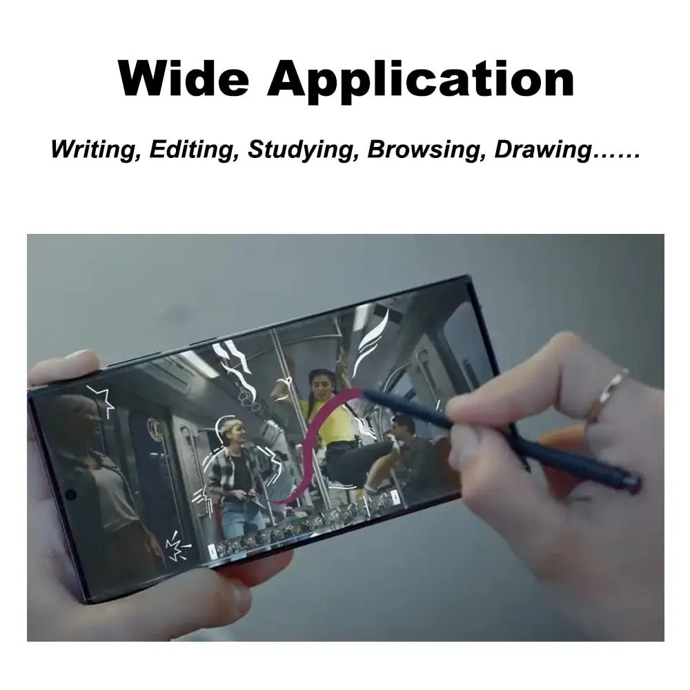 PCTC Replacement S Pen for Samsung Galaxy S22 Ultra 5G SM-S908 | Black, Bluetooth Remote Control - view 5
