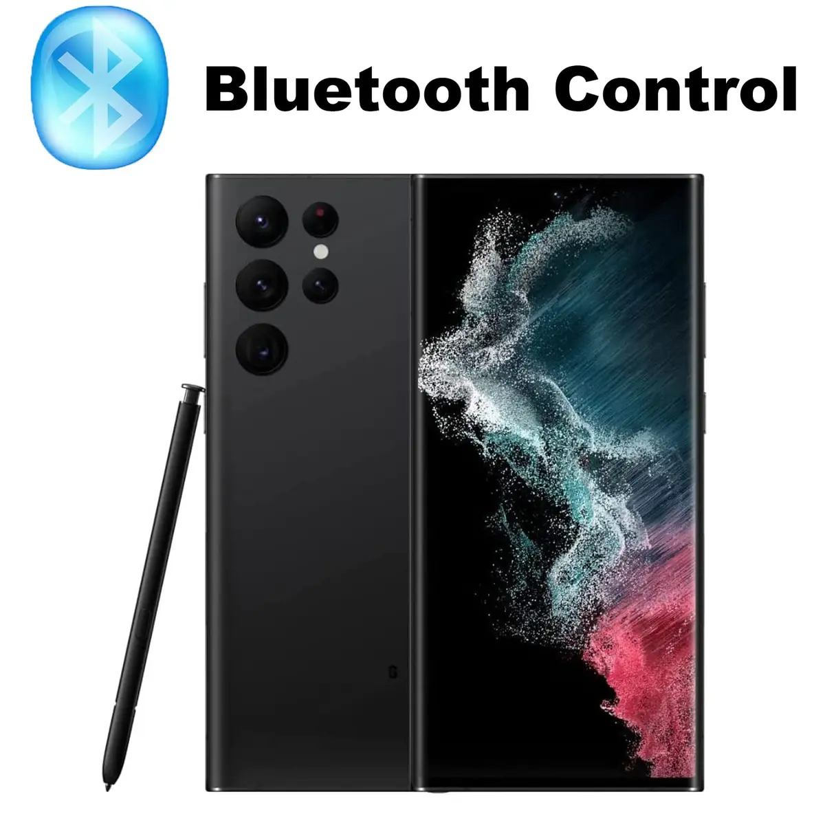 PCTC Replacement S Pen for Samsung Galaxy S22 Ultra 5G SM-S908 | Black, Bluetooth Remote Control - view 4