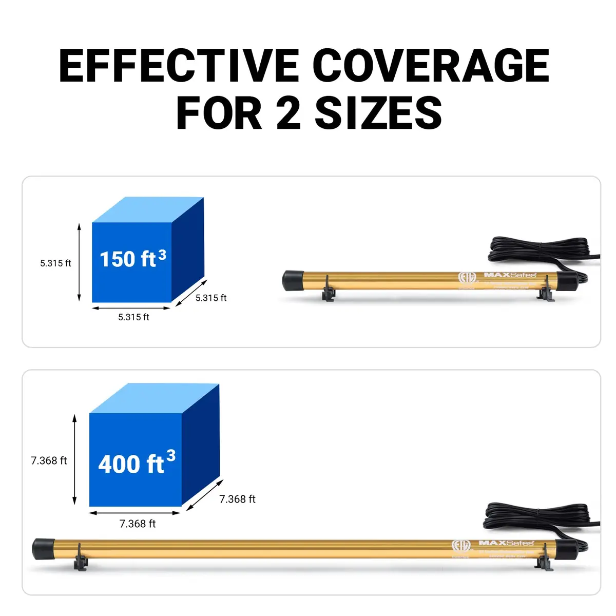 MAXSafes Gun Safe Dehumidifier Rod High Power 12in (30.48cm) | ETL Approved for Moisture Protection - view 3