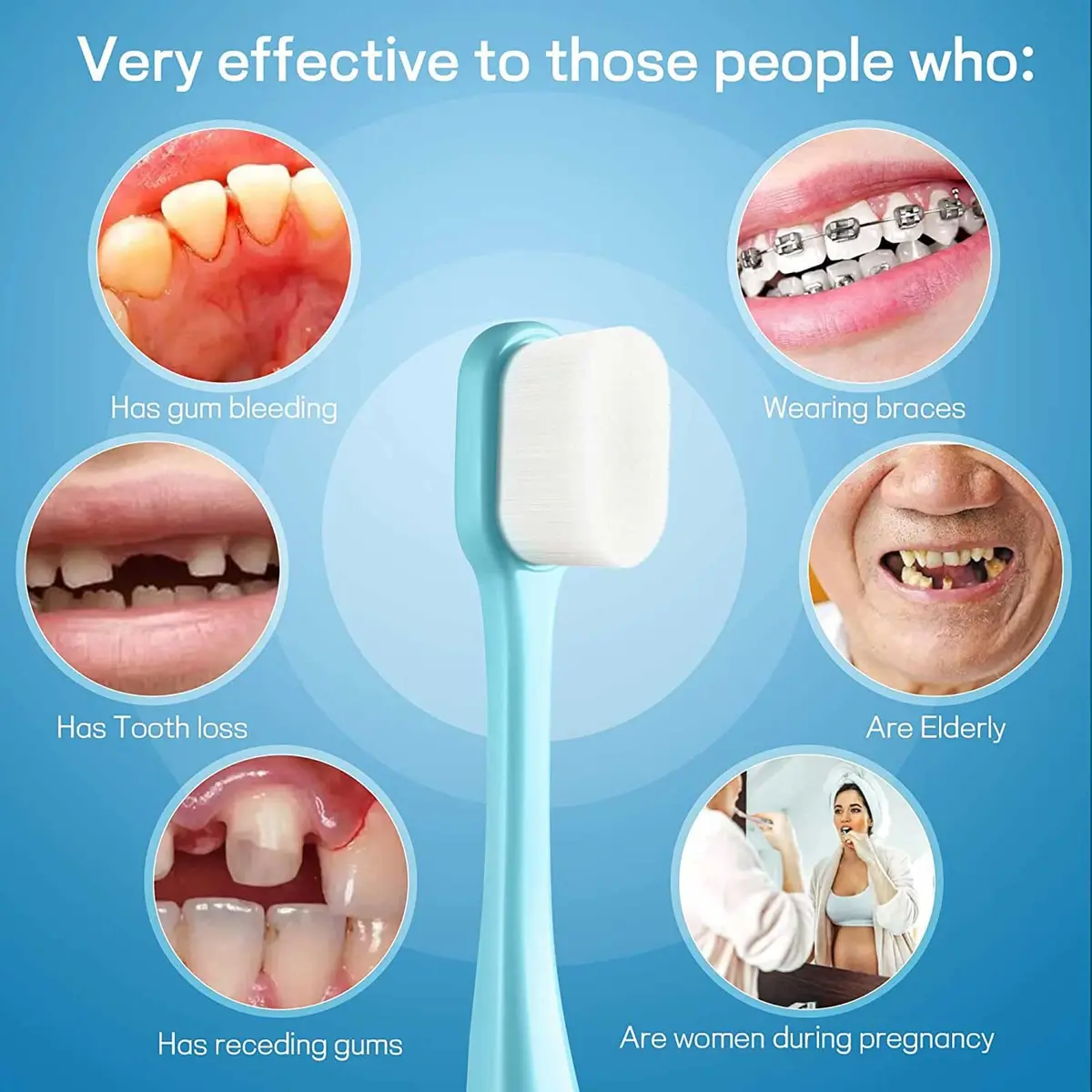 OB rush Extra Soft Toothbrush, Ultra Soft Toothbrush for Sensitive Gums, 20k Nano Floss Bristles, Pack of 2 | Gentle Cleaning for Braces & Pregnancy - view 4
