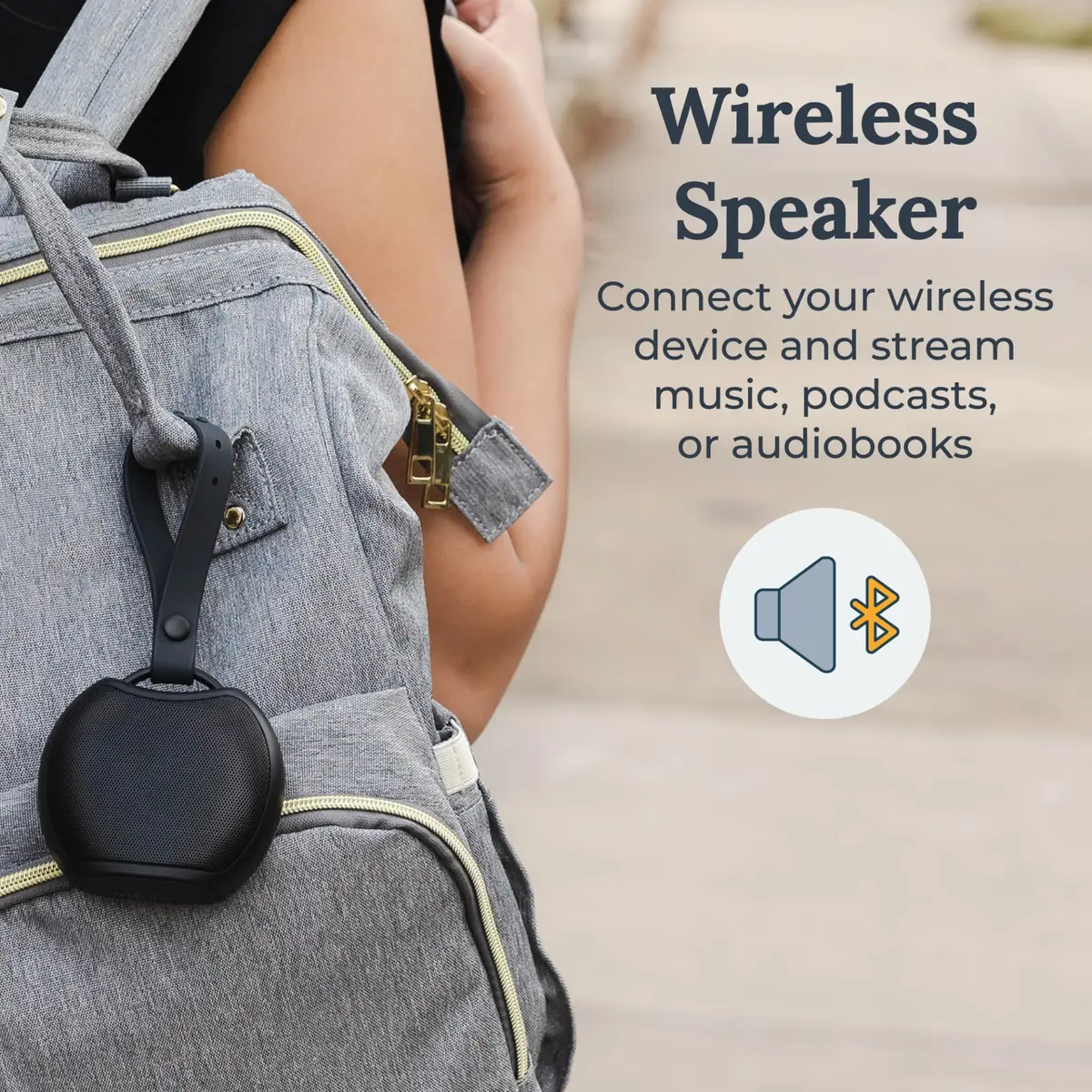 Yogasleep Rohm+ Travel White Noise Machine Black 153g (5.4 oz) | Bluetooth Speaker & Charging - view 5