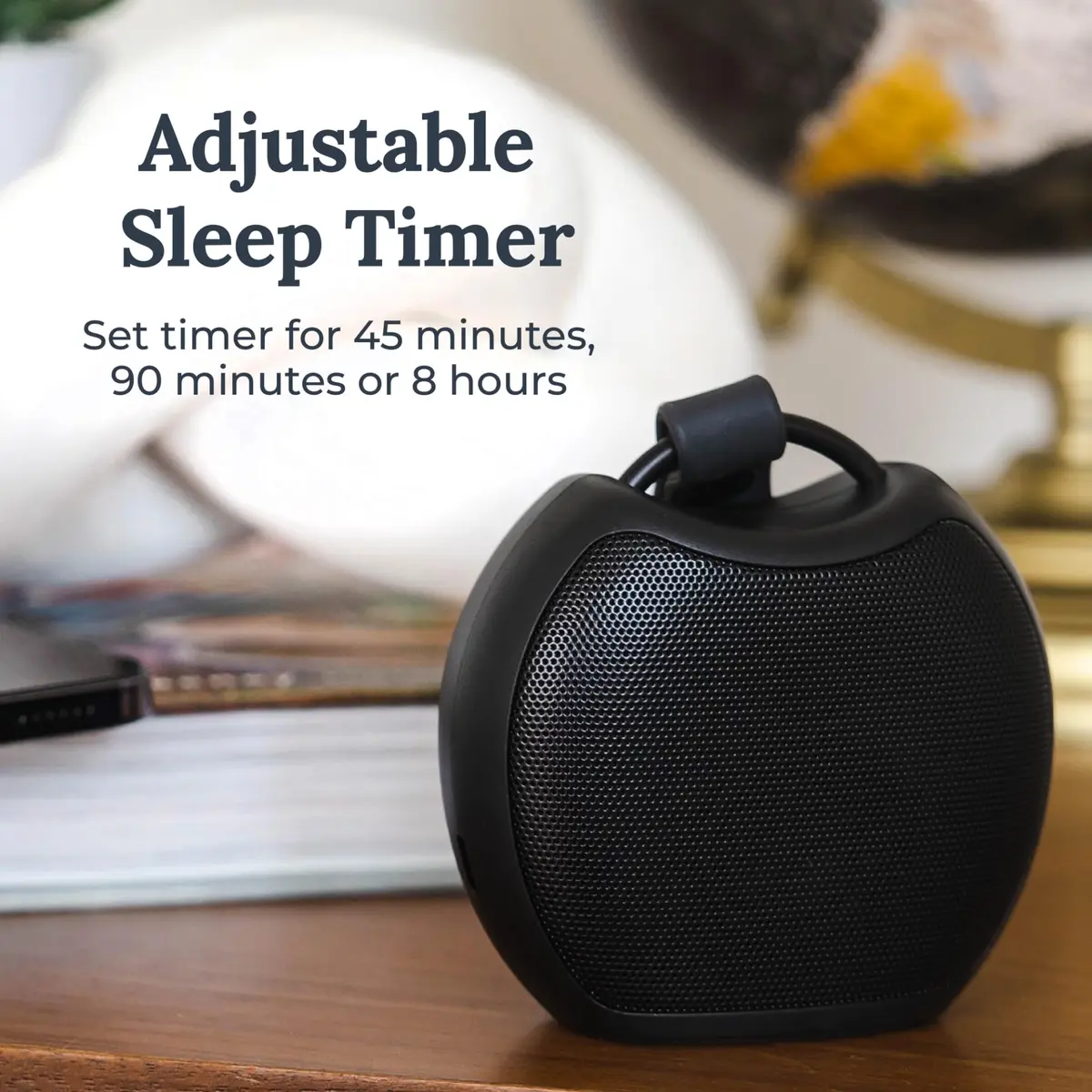 Yogasleep Rohm+ Travel White Noise Machine Black 153g (5.4 oz) | Bluetooth Speaker & Charging - view 4