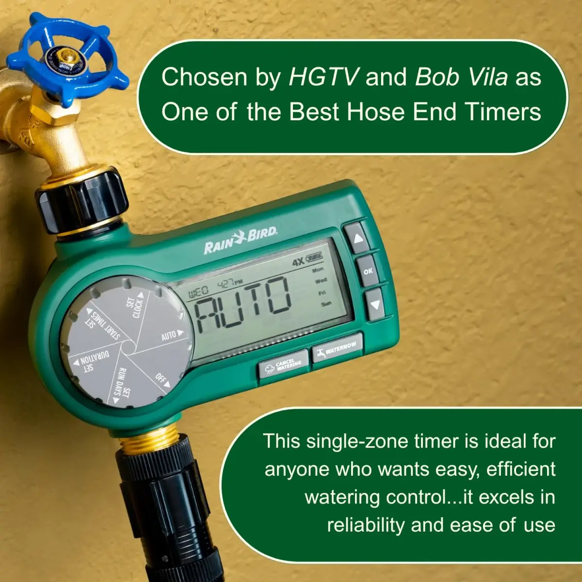 Rain Bird 1ZEHTMRP Electronic Digital Hose End Timer 1 Zone | 1.1 lb (0.5 kg) - view 5