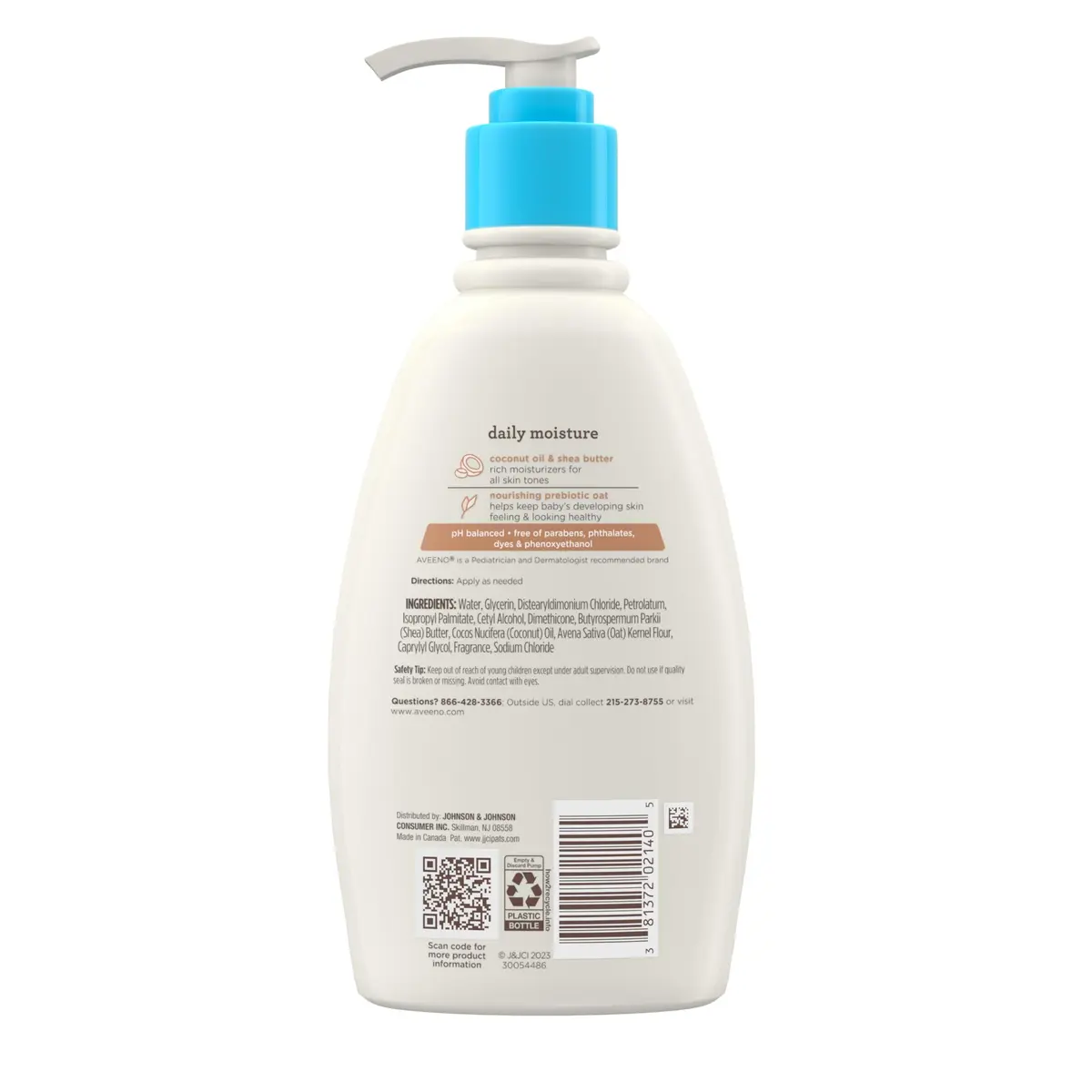 Aveeno Baby Daily Moisturizing Cream Coconut Scent 354ml (12 fl oz) | Gentle Formula for Sensitive Skin - view 7