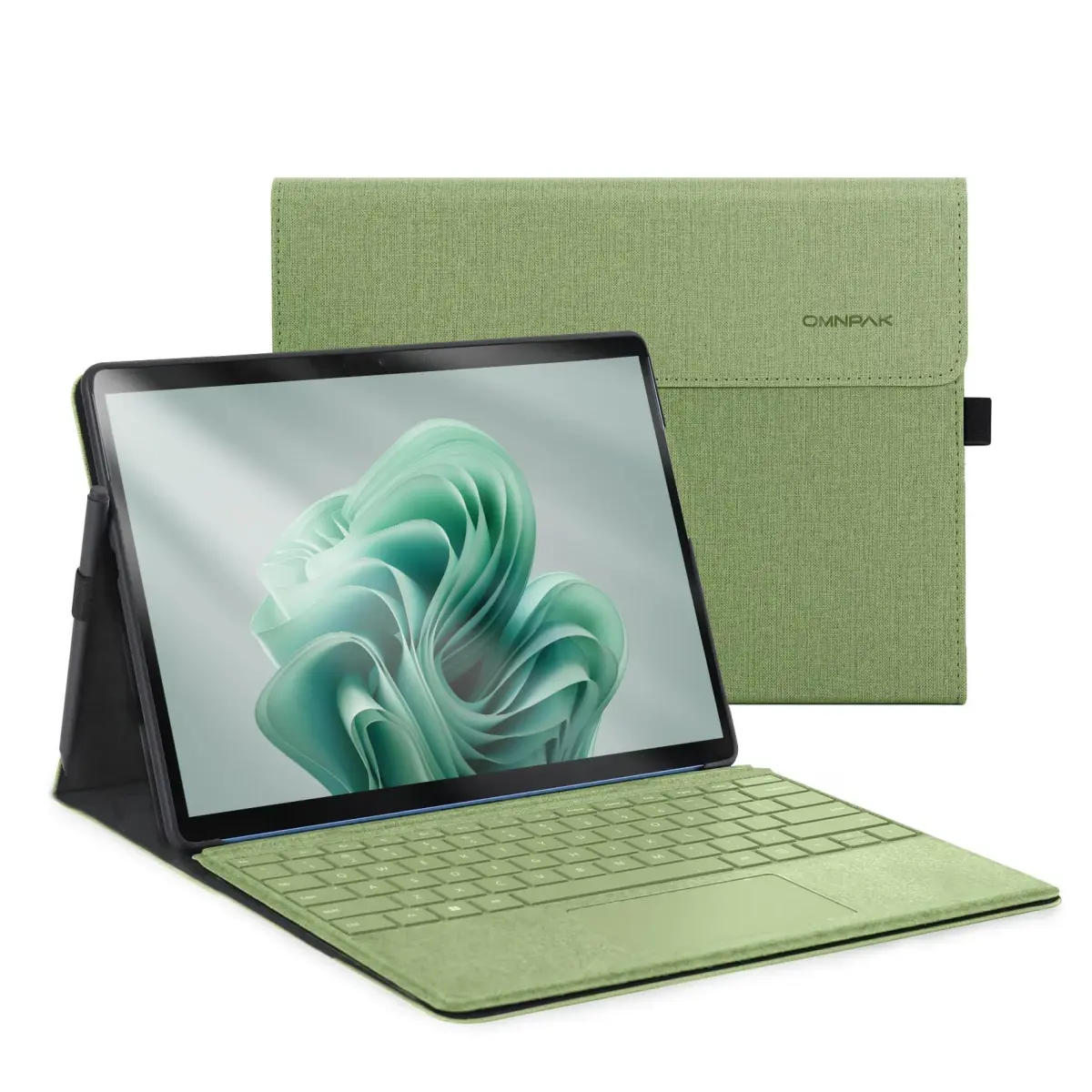 Omnpak Case for 13 inch Microsoft Surface Pro 11/10/9, Multi-Angle Stand | Shockproof Protective Cover with Stylus Holder - main product image