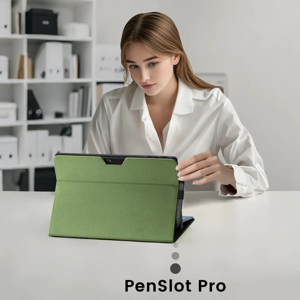 Omnpak Case for 13 inch Microsoft Surface Pro 11/10/9, Multi-Angle Stand | Shockproof Protective Cover with Stylus Holder - view 3