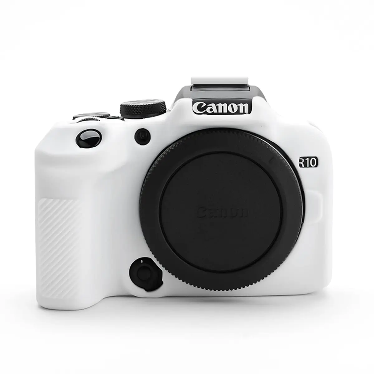 Rieibi EOS R10 Camera Case - Silicone Cover for Canon EOS R10 Digital Camera - White | Protective & Lightweight - main product image