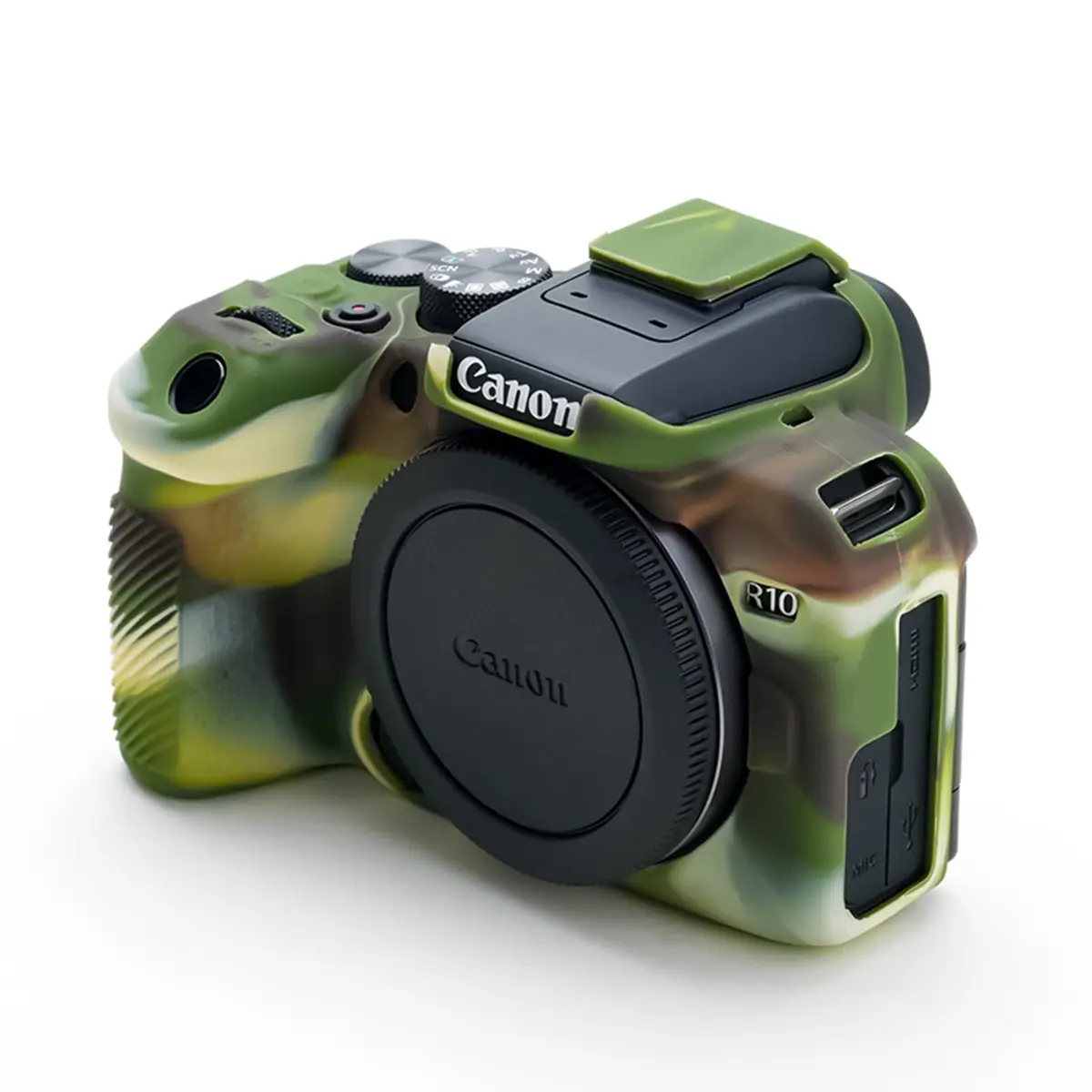 Rieibi EOS R10 Camera Case - Silicone Cover for Canon EOS R10 - Camouflage Pattern | Lightweight & Protective - view 8