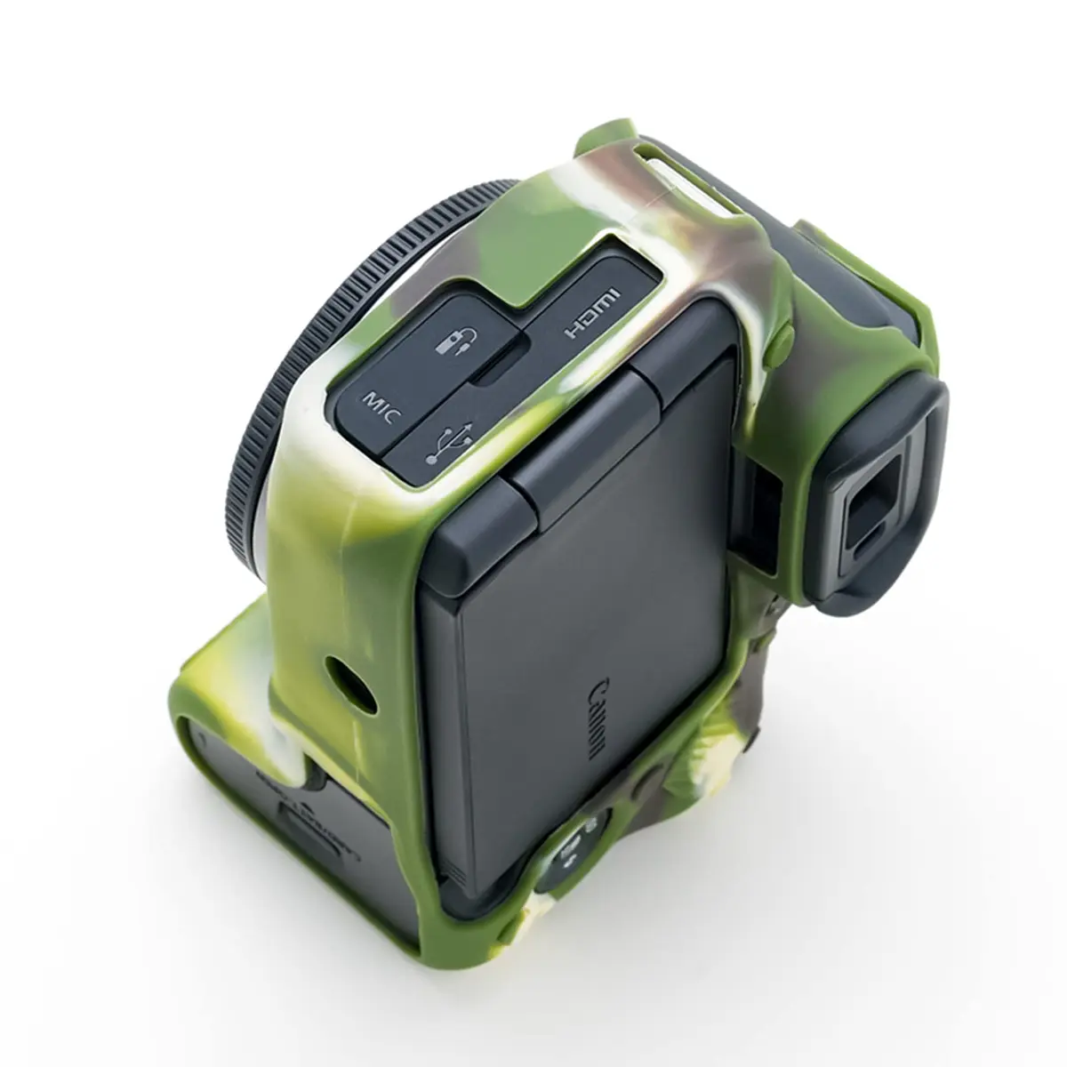Rieibi EOS R10 Camera Case - Silicone Cover for Canon EOS R10 - Camouflage Pattern | Lightweight & Protective - view 9