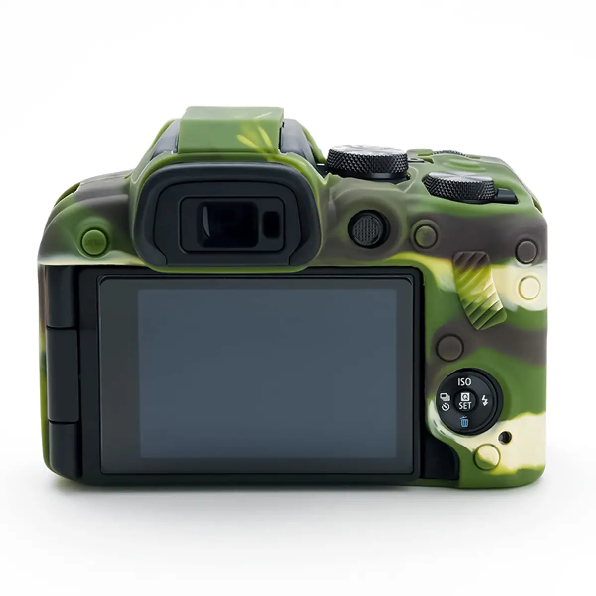 Rieibi EOS R10 Camera Case - Silicone Cover for Canon EOS R10 - Camouflage Pattern | Lightweight & Protective - view 2