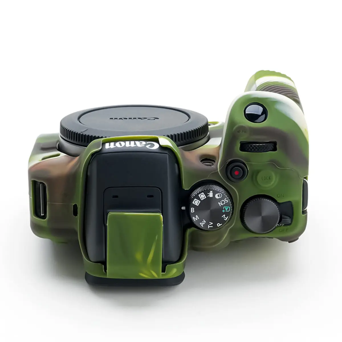 Rieibi EOS R10 Camera Case - Silicone Cover for Canon EOS R10 - Camouflage Pattern | Lightweight & Protective - view 3