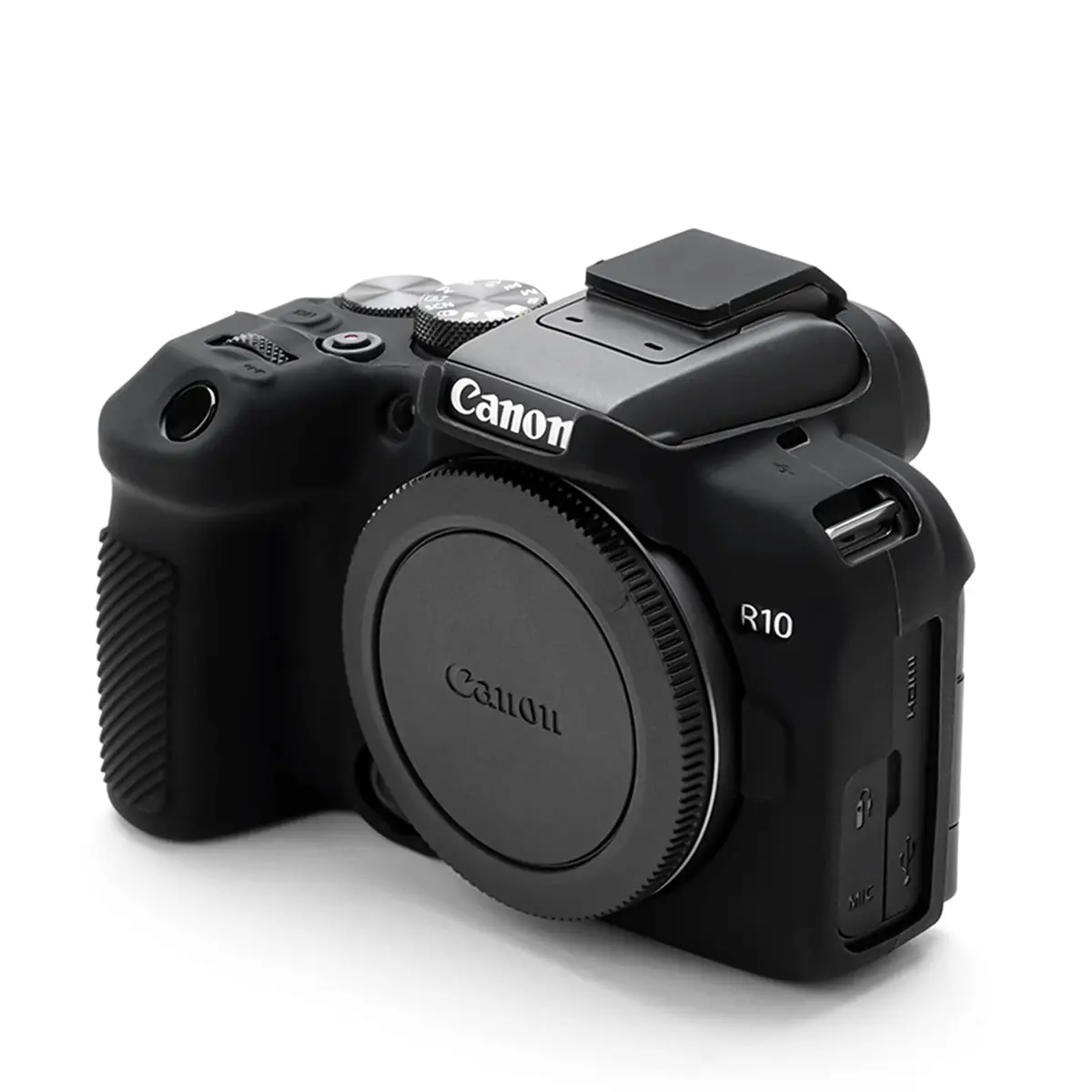 Rieibi EOS R10 Camera Case - Silicone Cover for Canon EOS R10 Digital Camera - Protective Silicone Cover - Black - view 7