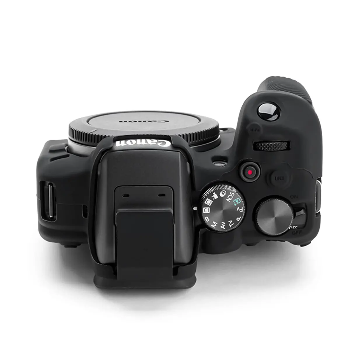 Rieibi EOS R10 Camera Case - Silicone Cover for Canon EOS R10 Digital Camera - Protective Silicone Cover - Black - view 3