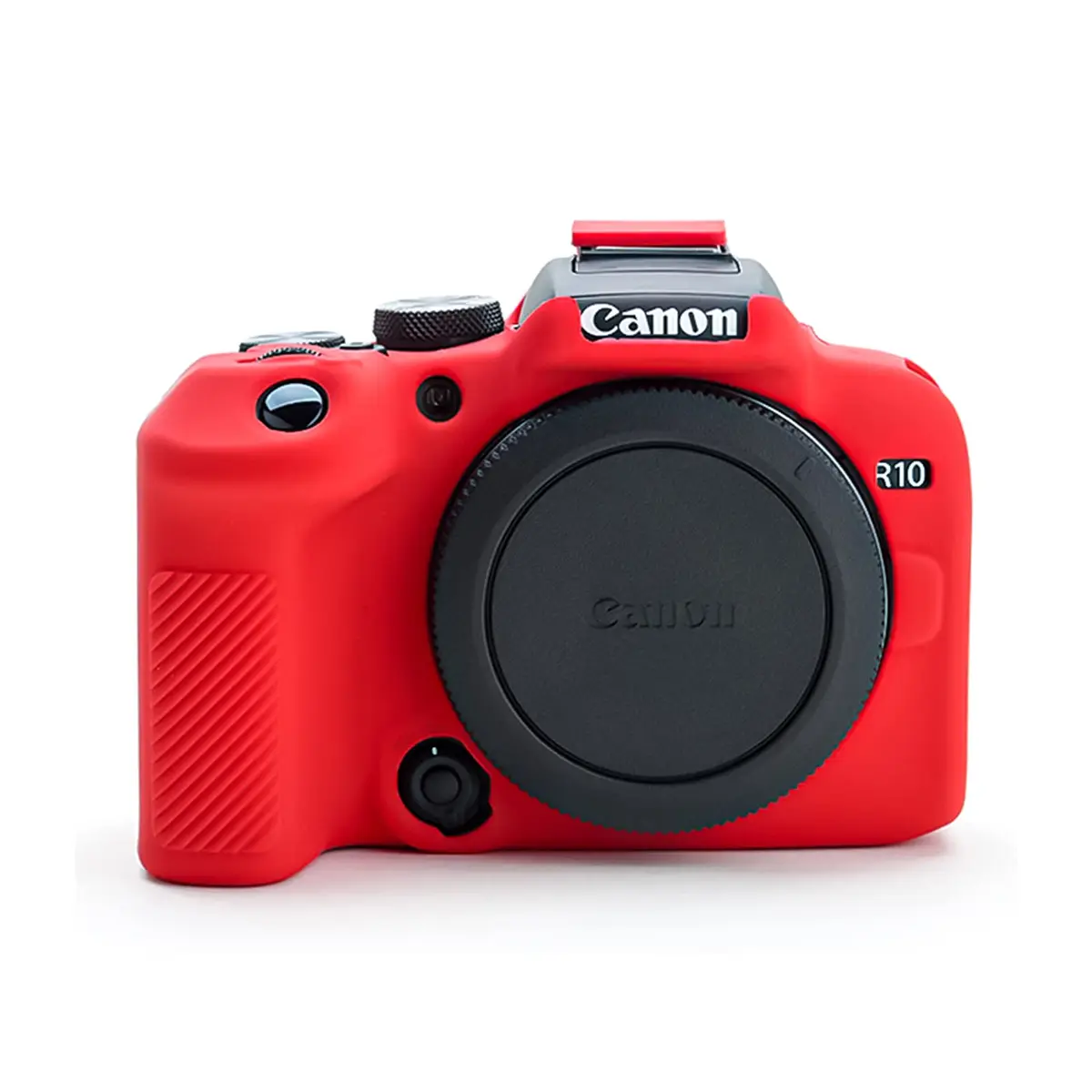 Rieibi EOS R10 Camera Case - Silicone Protective Cover for Canon R10 Digital Camera - Red - main product image