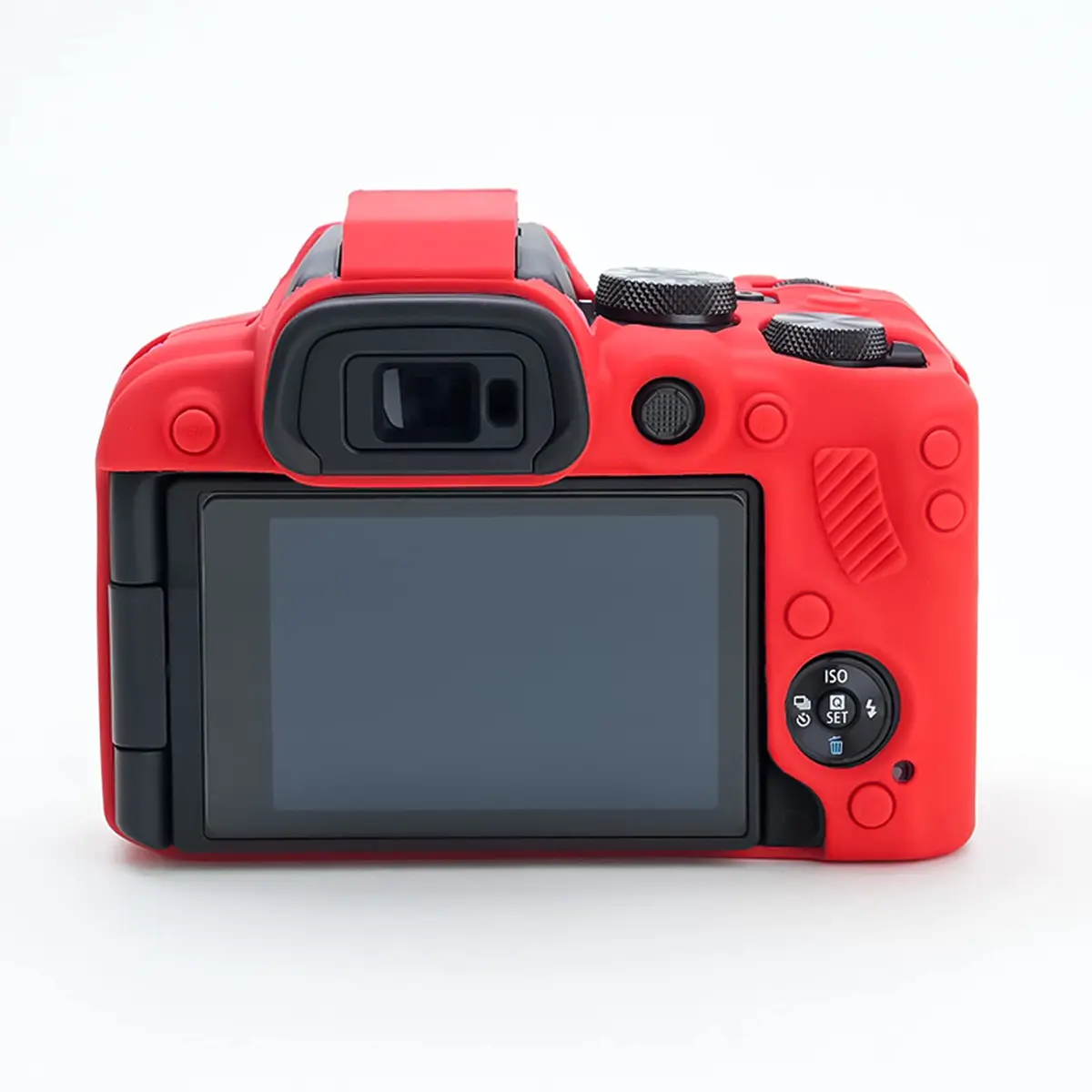 Rieibi EOS R10 Camera Case - Silicone Protective Cover for Canon R10 Digital Camera - Red - view 5