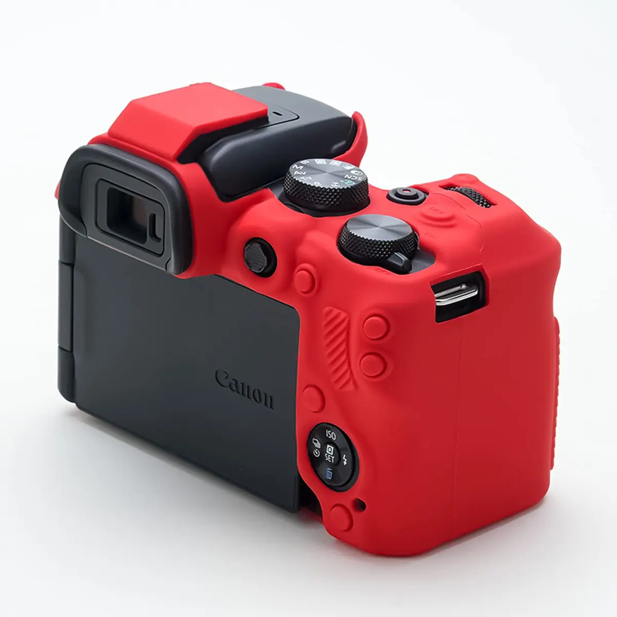Rieibi EOS R10 Camera Case - Silicone Protective Cover for Canon R10 Digital Camera - Red - view 6