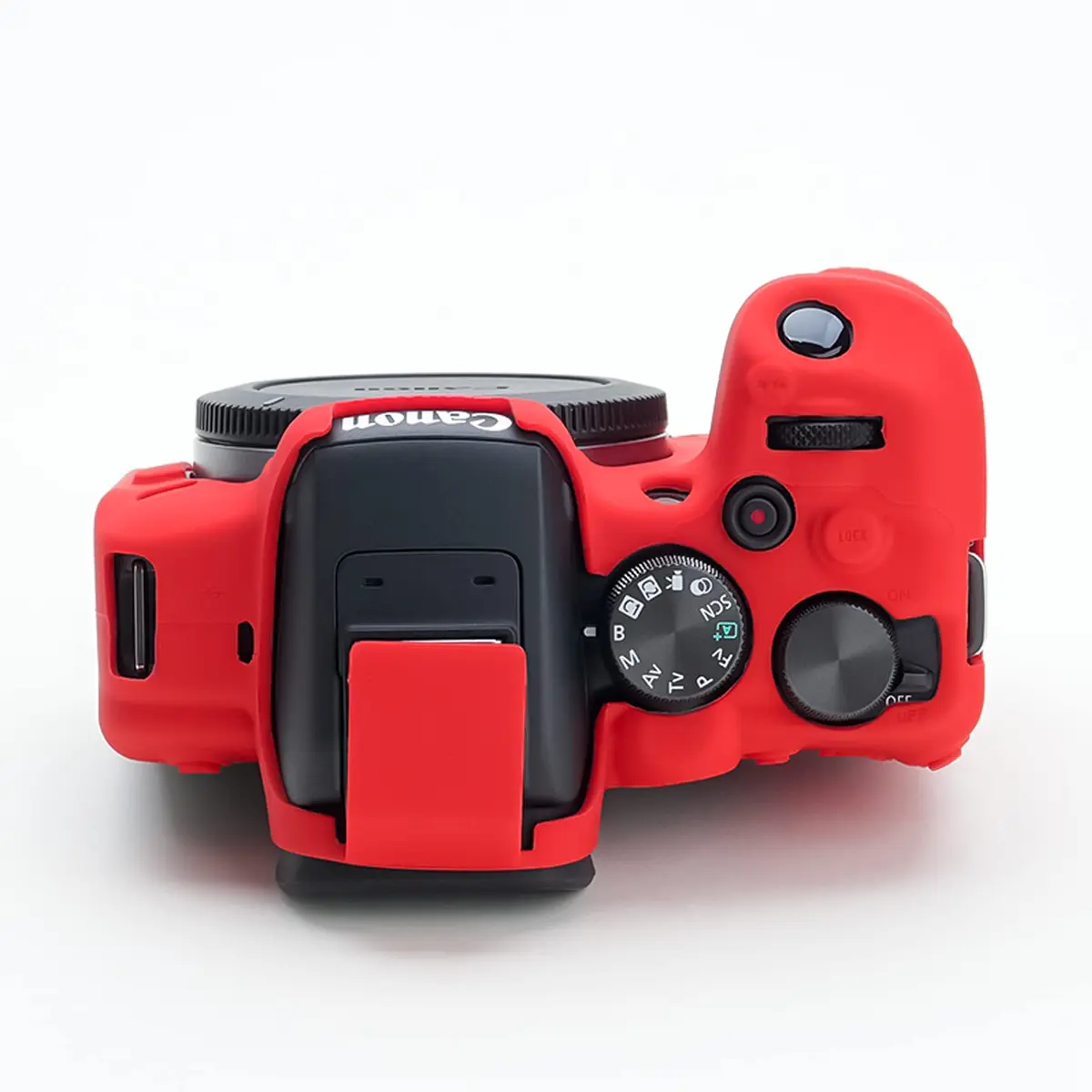 Rieibi EOS R10 Camera Case - Silicone Protective Cover for Canon R10 Digital Camera - Red - view 3