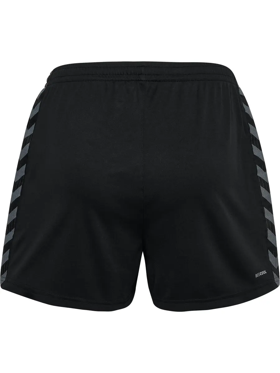 Hummel Womens Hmlauthentic Pl Shorts WomanShorts, Black, Medium | Breathable, Mid Rise, Regular Fit - view 6